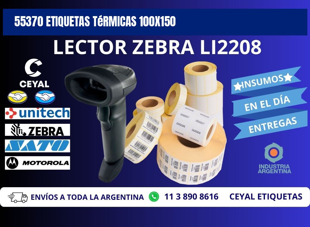 55370 etiquetas térmicas 100x150