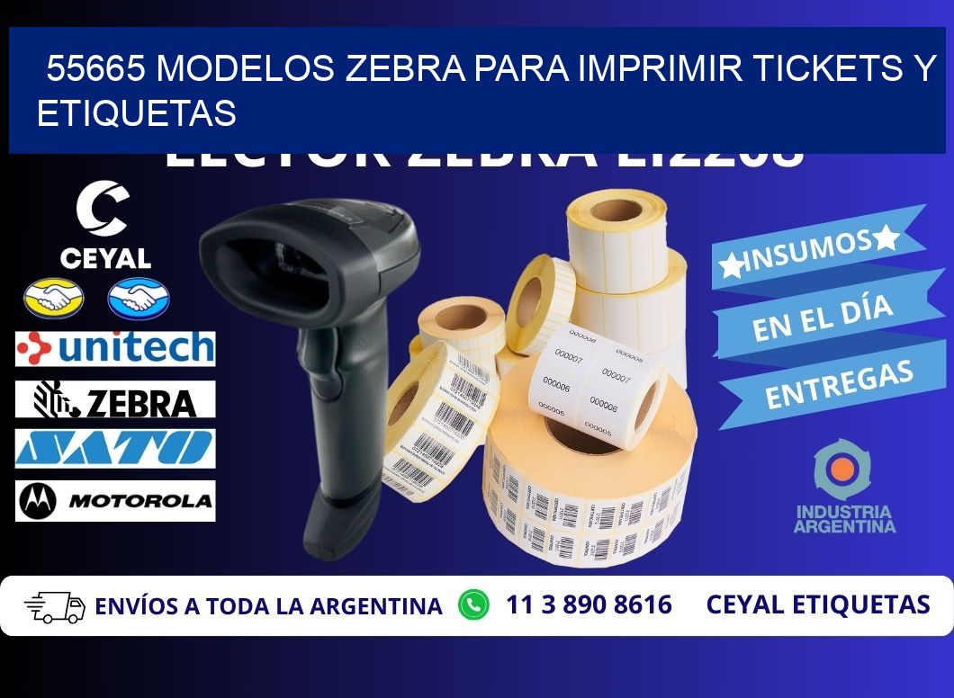 55665 modelos zebra para imprimir tickets y etiquetas