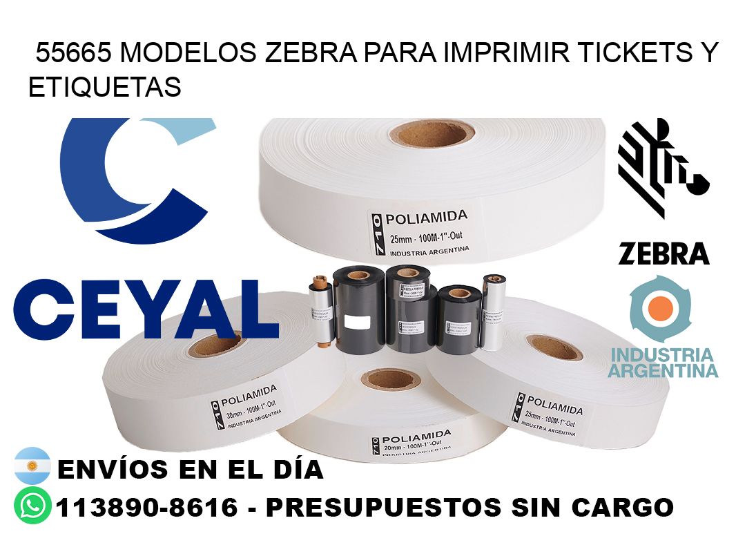 55665 modelos zebra para imprimir tickets y etiquetas