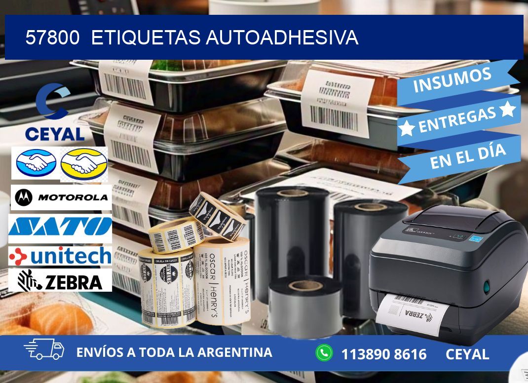 57800  etiquetas autoadhesiva
