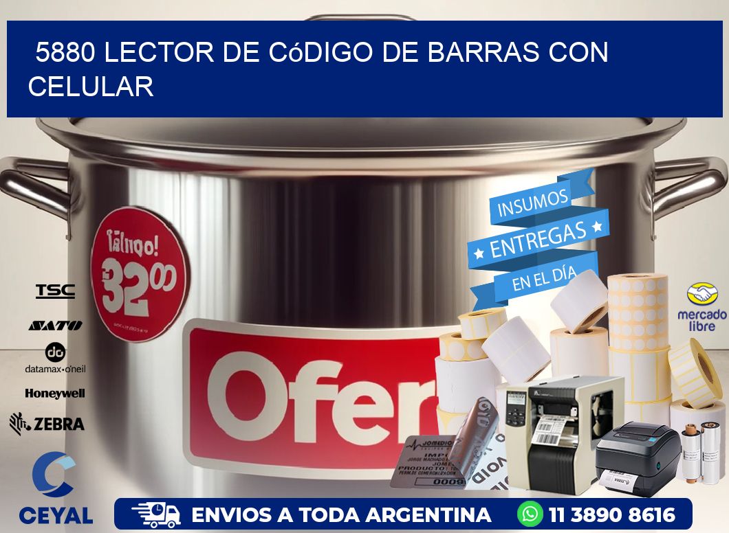 5880 Lector de código de barras con celular