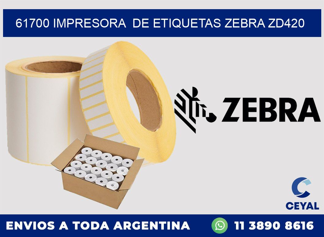 61700 impresora  de etiquetas Zebra ZD420
