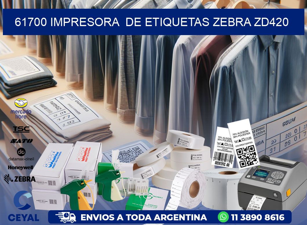 61700 impresora  de etiquetas Zebra ZD420