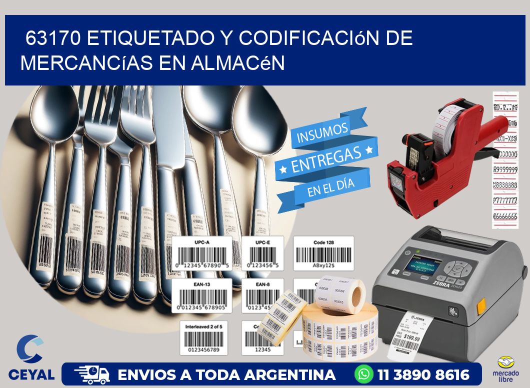 63170 Etiquetado y codificación de mercancías en almacén