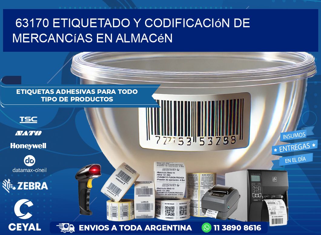 63170 Etiquetado y codificación de mercancías en almacén