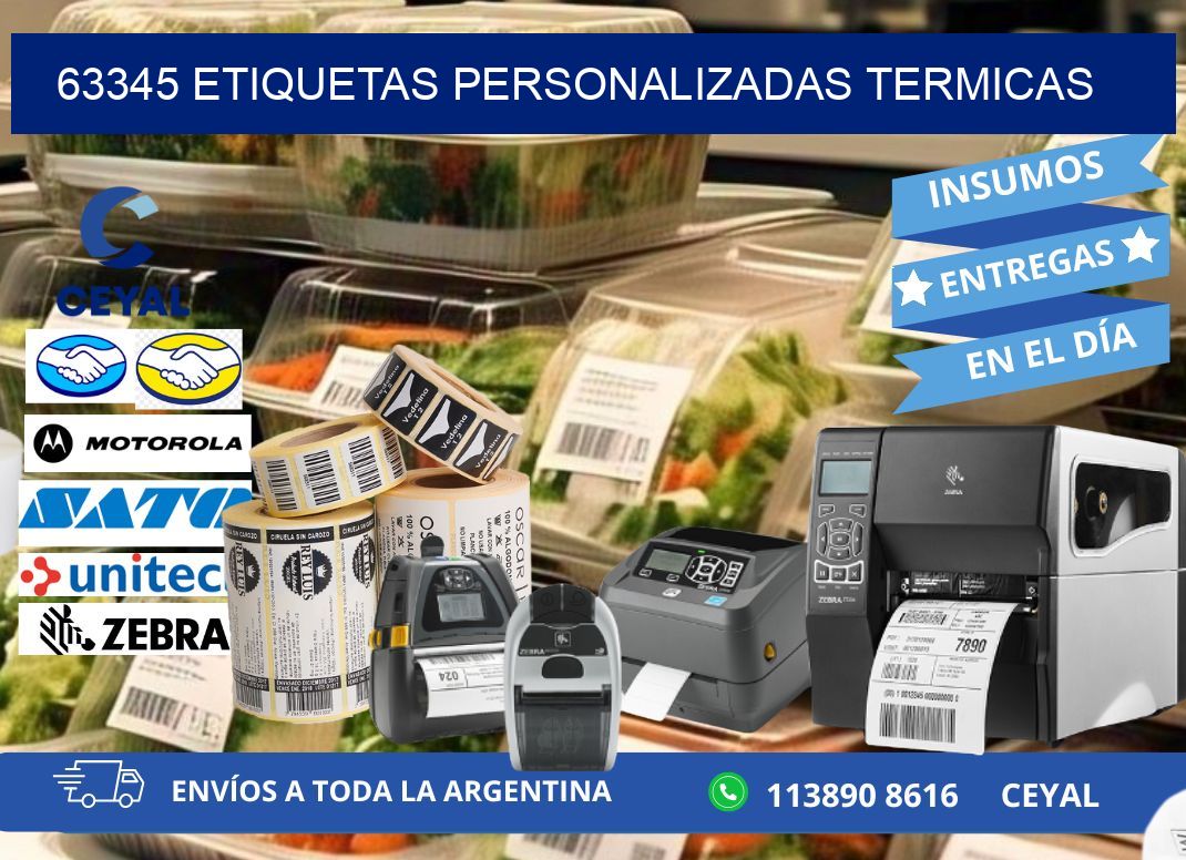 63345 Etiquetas personalizadas termicas