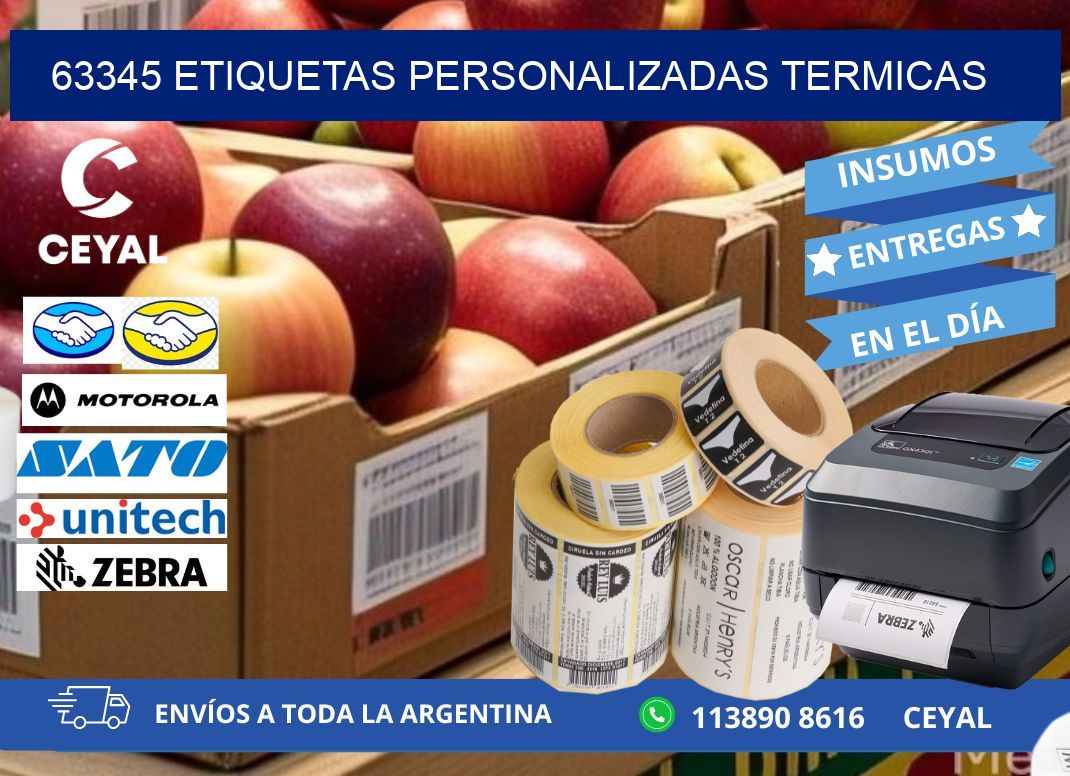 63345 Etiquetas personalizadas termicas