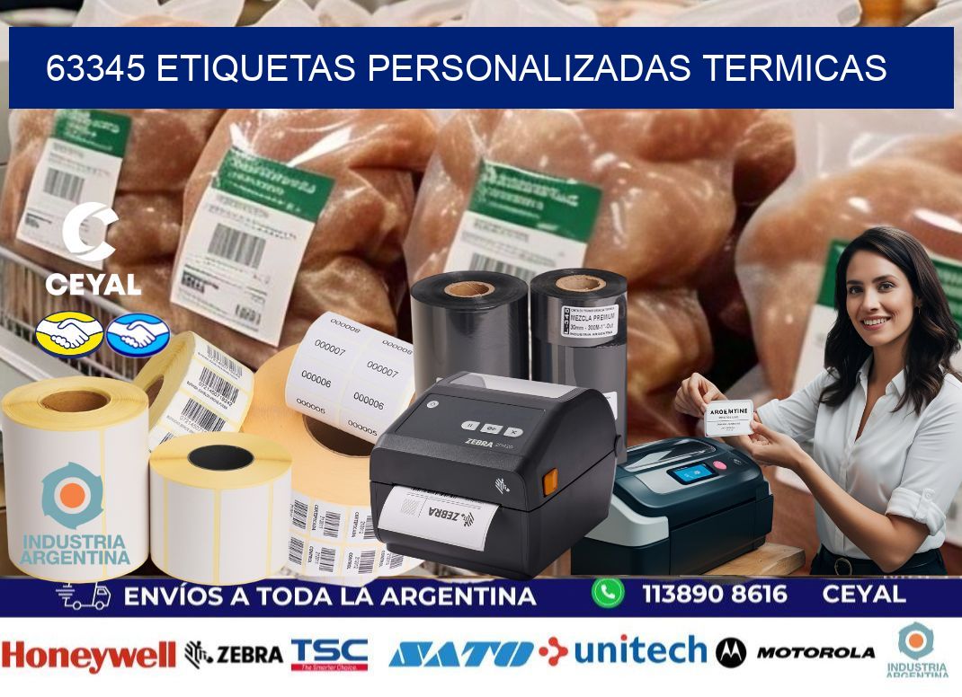 63345 Etiquetas personalizadas termicas