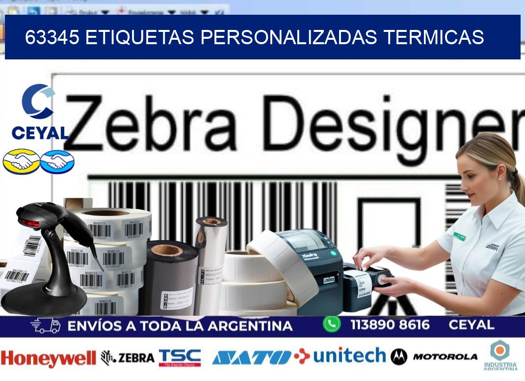 63345 Etiquetas personalizadas termicas