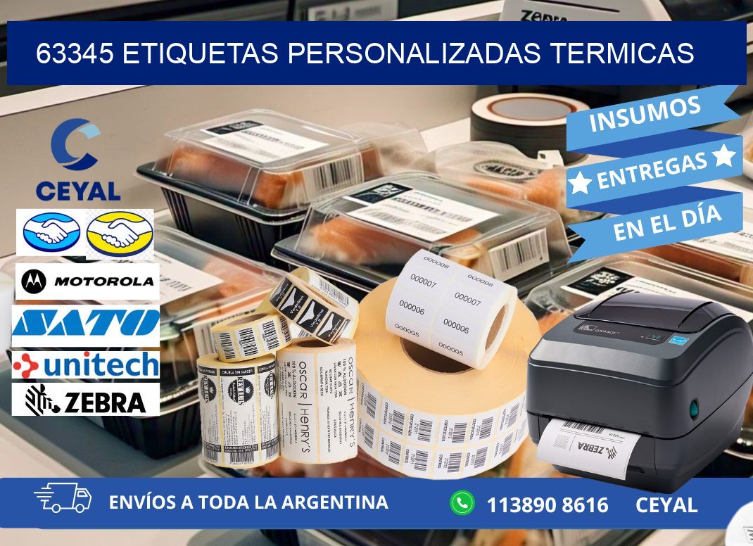 63345 Etiquetas personalizadas termicas