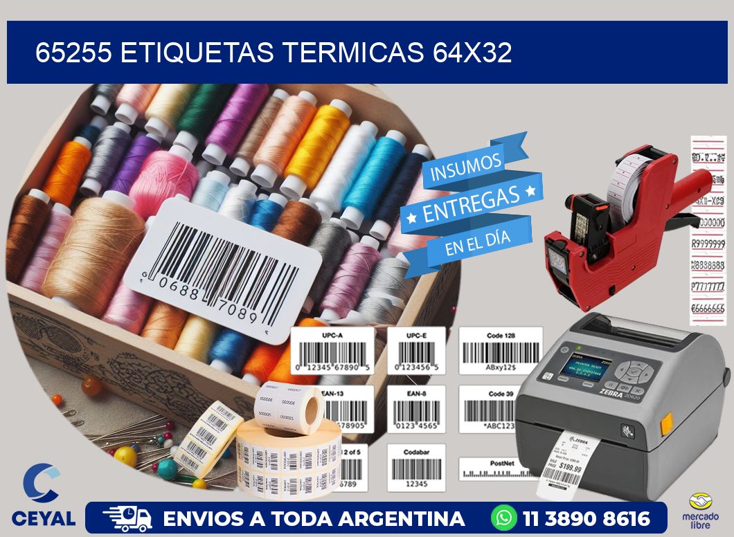 65255 etiquetas termicas 64×32