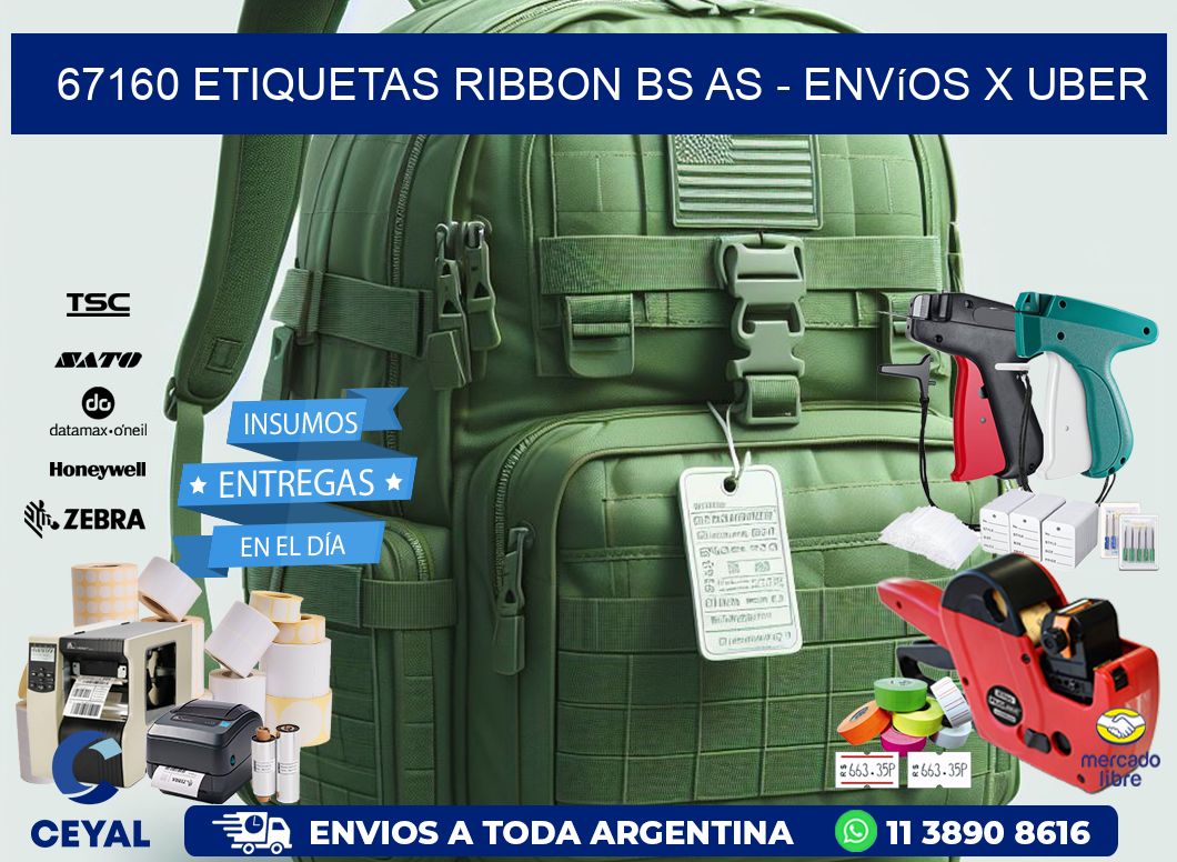67160 etiquetas ribbon bs as – envíos x uber