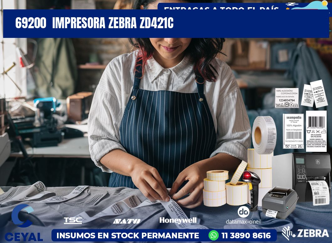 69200  Impresora Zebra zd421c
