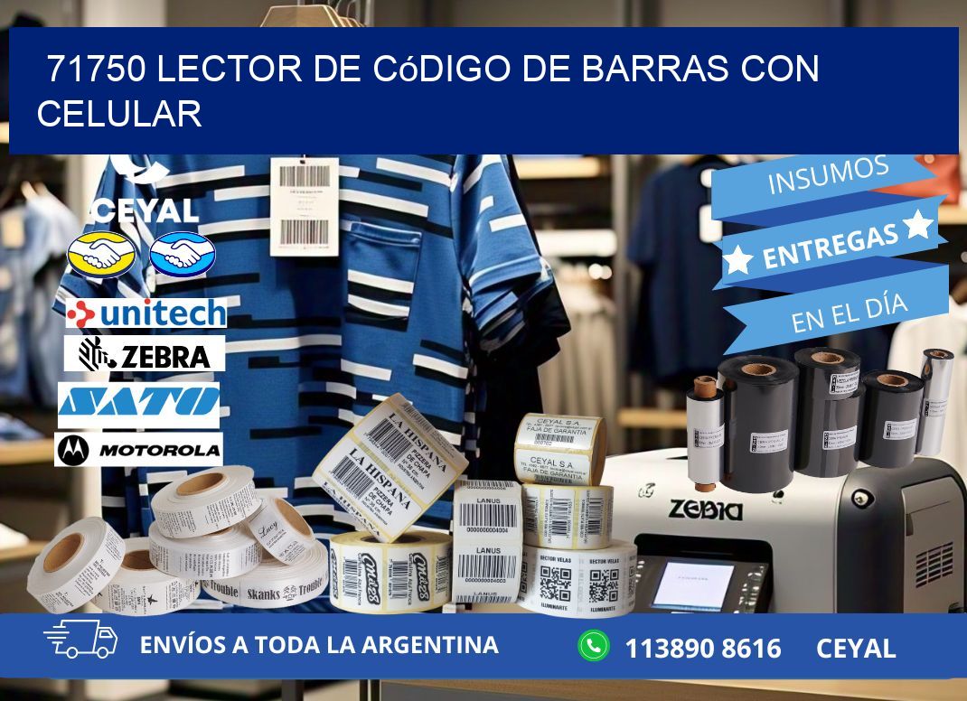71750 Lector de código de barras con celular