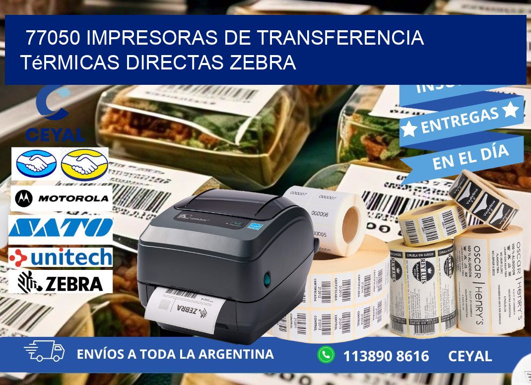 77050 impresoras de Transferencia  térmicas directas zebra