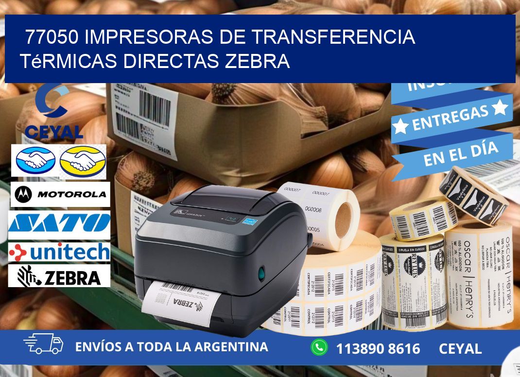 77050 impresoras de Transferencia  térmicas directas zebra
