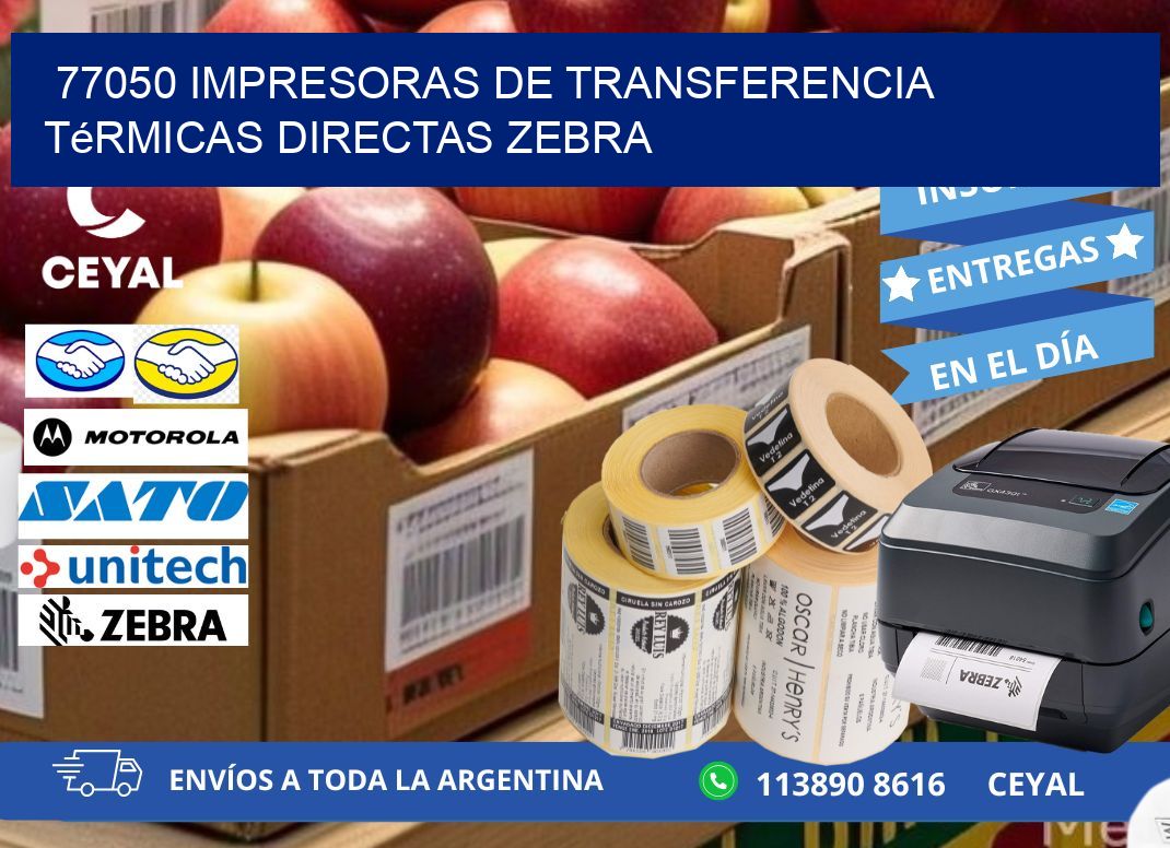 77050 impresoras de Transferencia  térmicas directas zebra