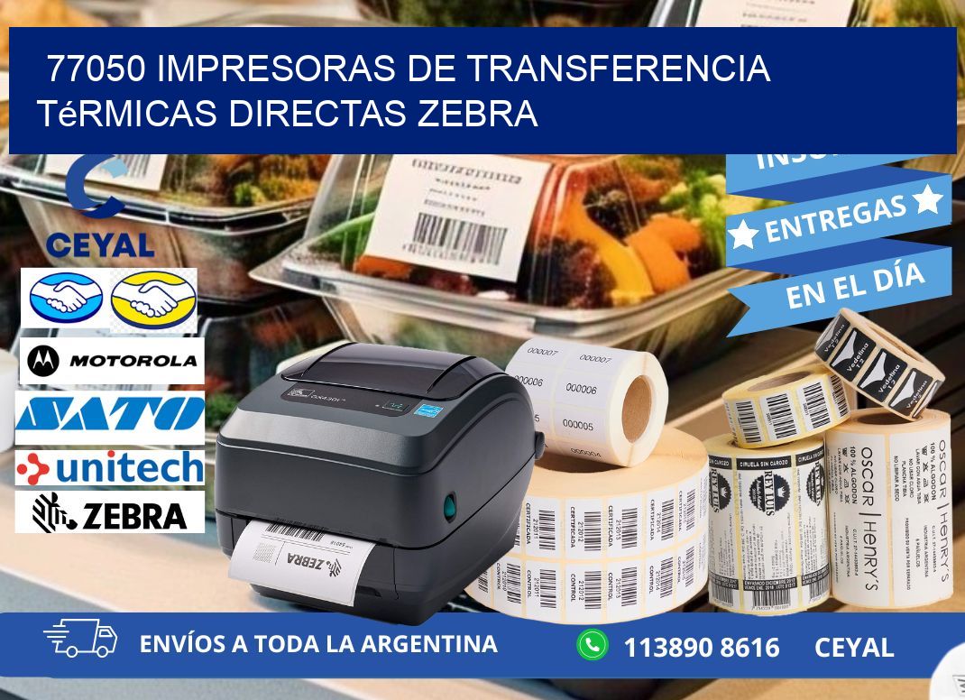 77050 impresoras de Transferencia  térmicas directas zebra
