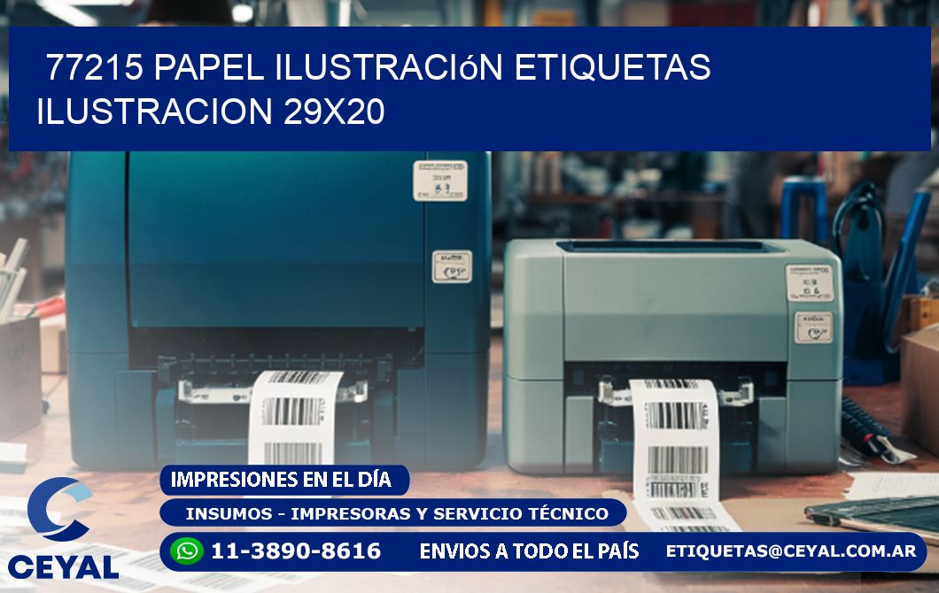 77215 papel ilustración Etiquetas Ilustracion 29x20