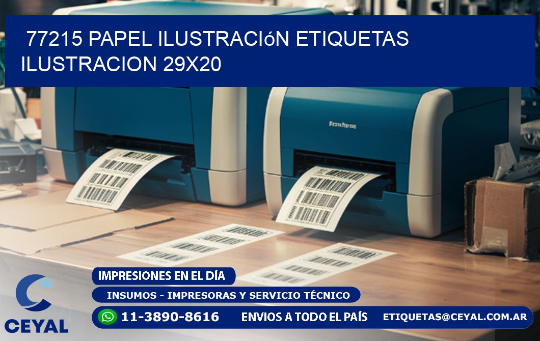 77215 papel ilustración Etiquetas Ilustracion 29x20