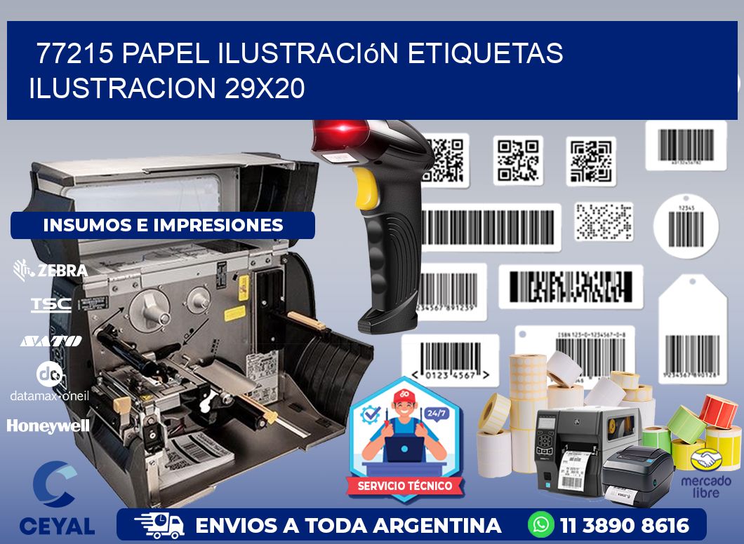 77215 papel ilustración Etiquetas Ilustracion 29x20