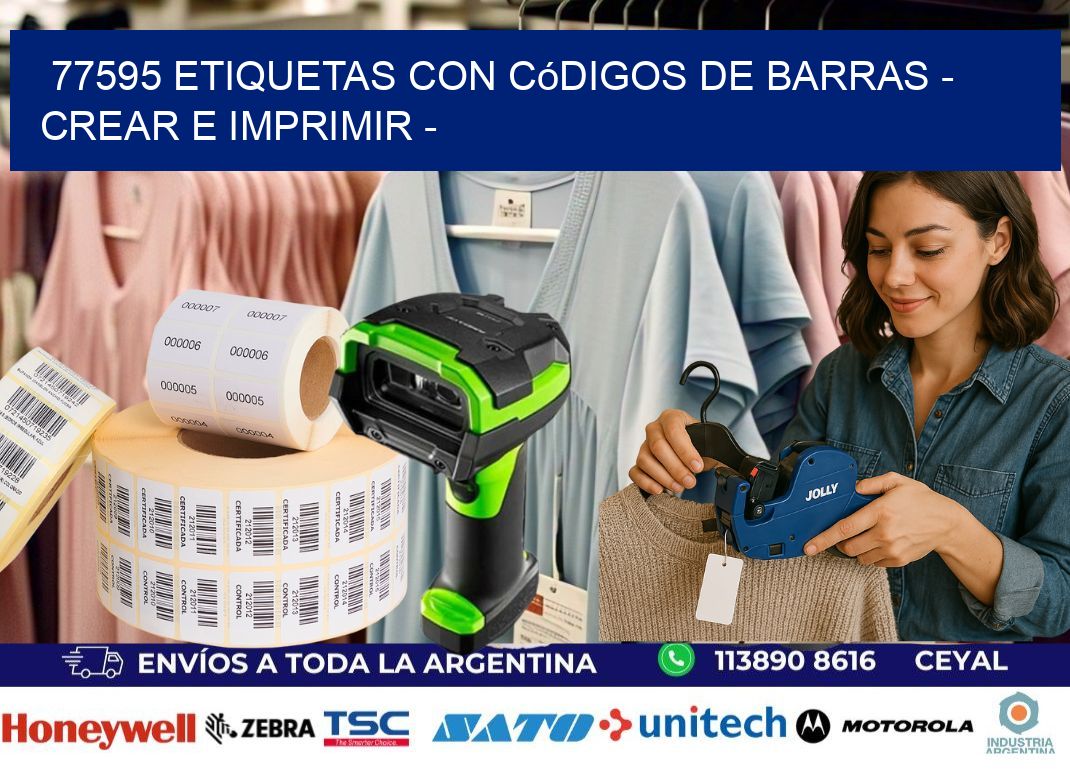 77595 etiquetas con códigos de barras - Crear e imprimir -