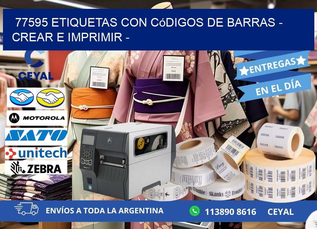 77595 etiquetas con códigos de barras - Crear e imprimir -