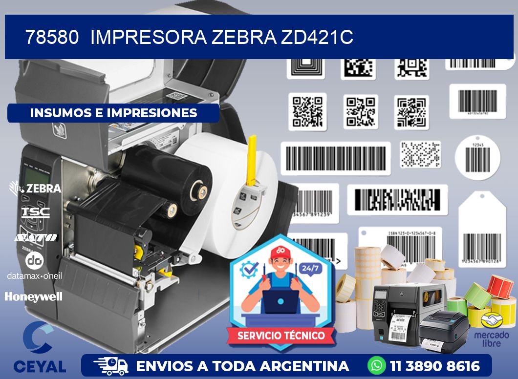 78580  Impresora Zebra zd421c