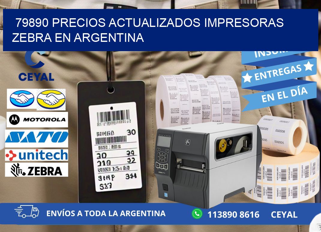 79890 precios actualizados impresoras zebra en argentina