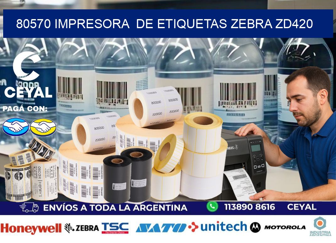 80570 impresora  de etiquetas Zebra ZD420