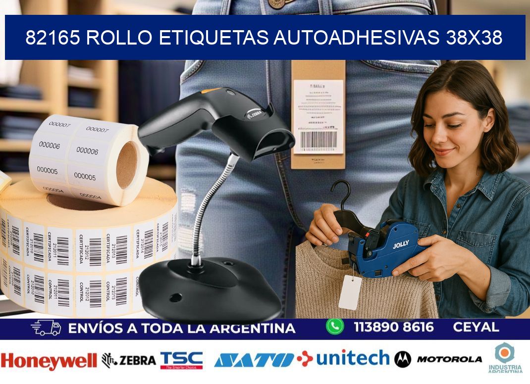 82165 Rollo Etiquetas autoadhesivas 38×38