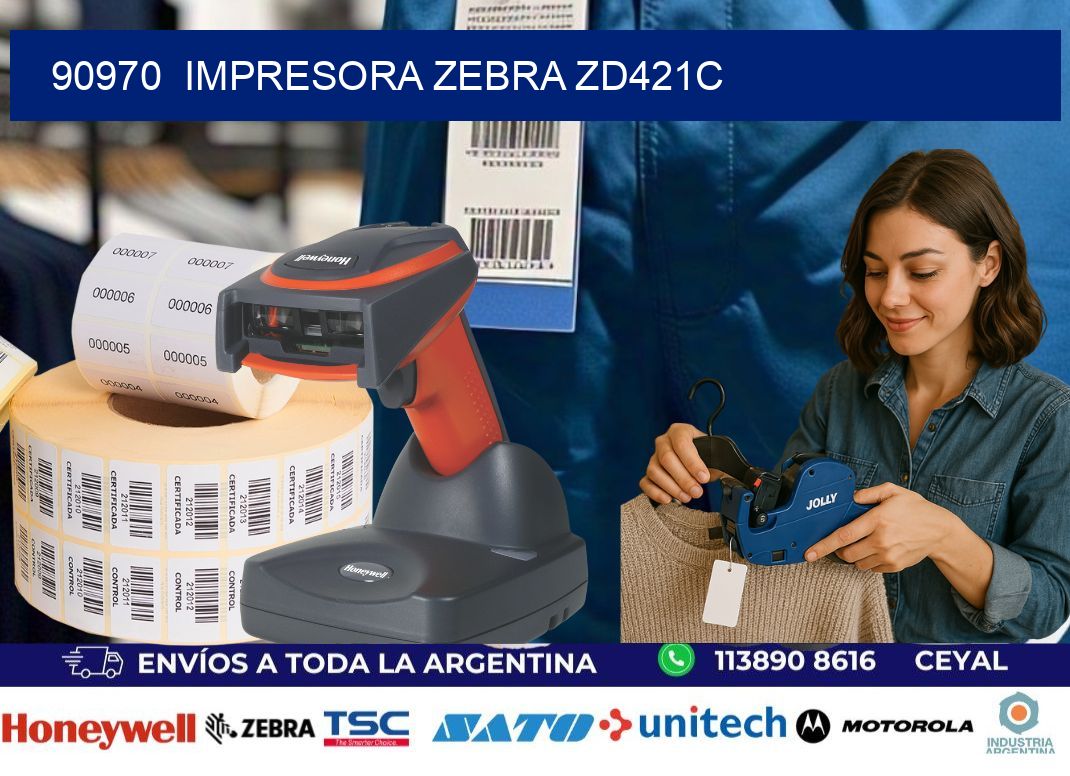 90970 Impresora Zebra zd421c