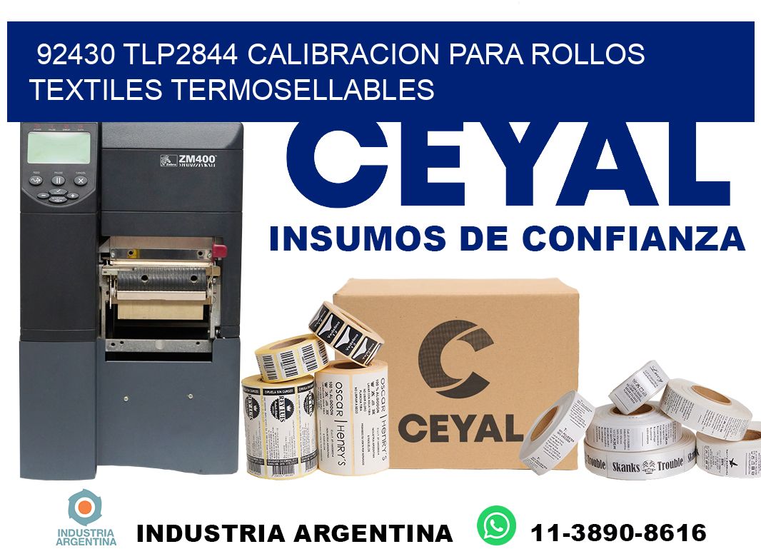 92430 tlp2844 calibracion para rollos textiles termosellables