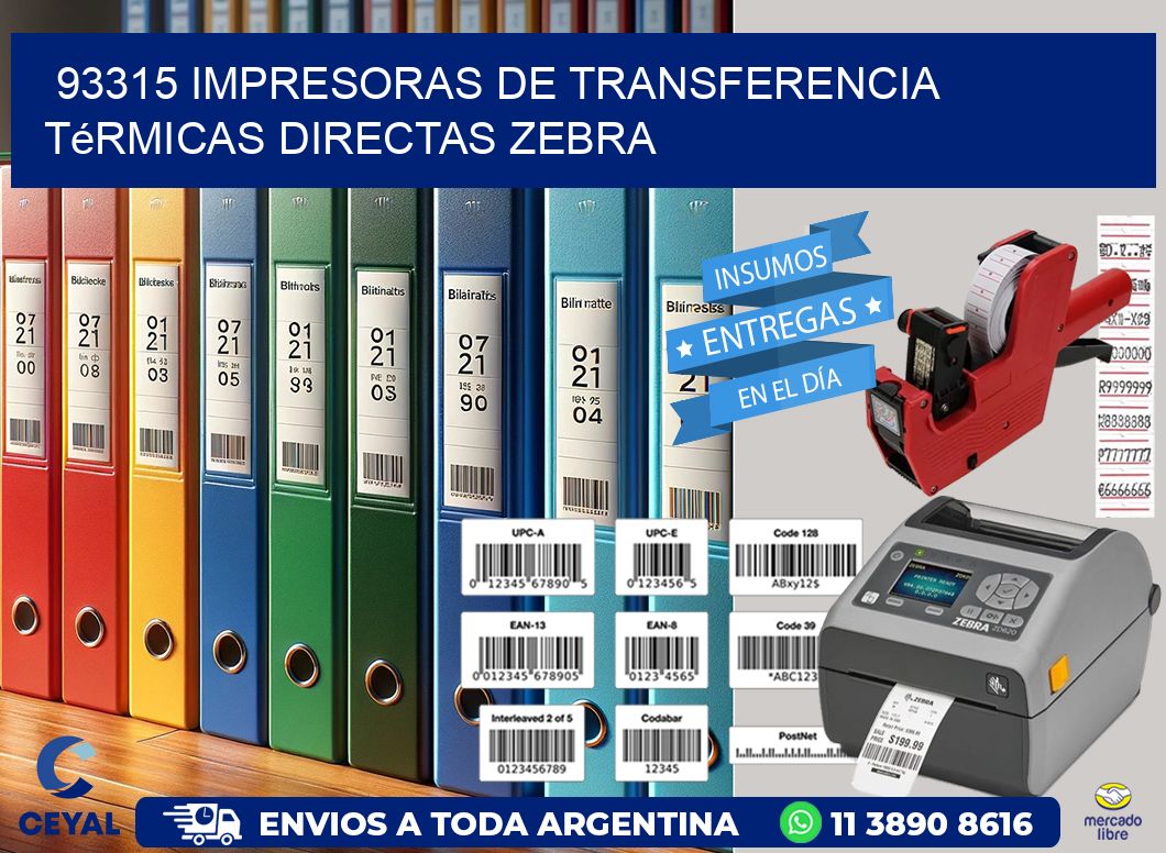 93315 impresoras de Transferencia  térmicas directas zebra