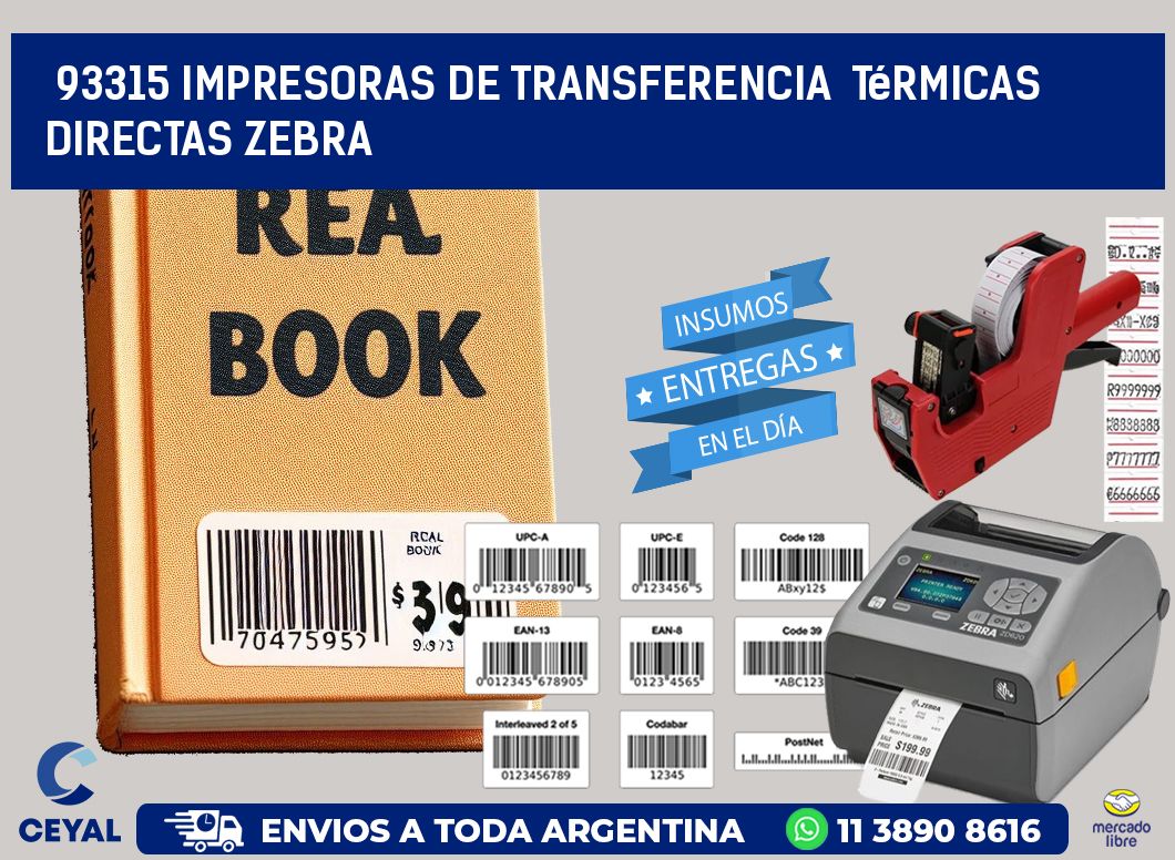 93315 impresoras de Transferencia  térmicas directas zebra