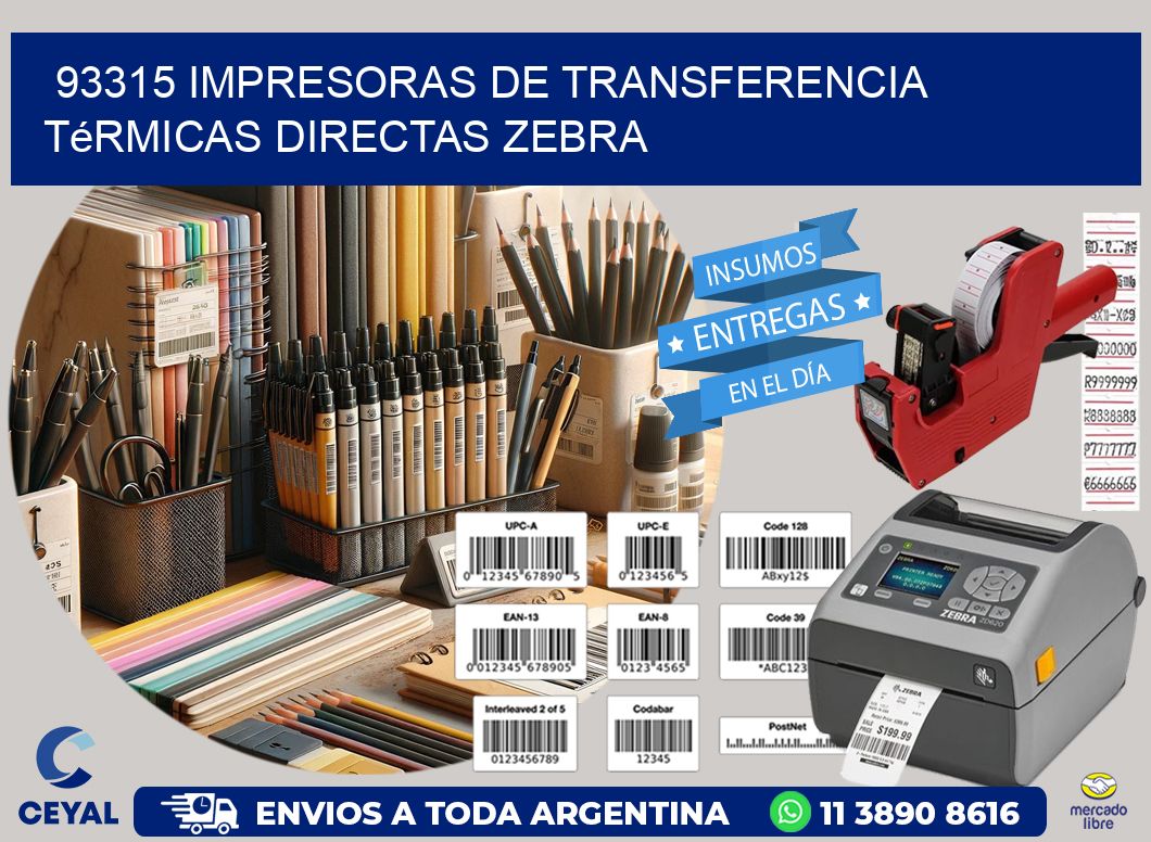 93315 impresoras de Transferencia  térmicas directas zebra