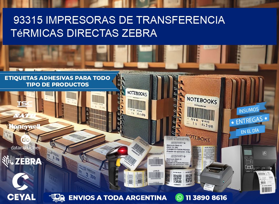 93315 impresoras de Transferencia  térmicas directas zebra