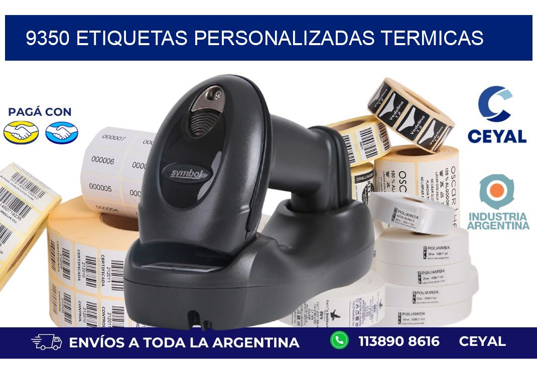 9350 Etiquetas personalizadas termicas