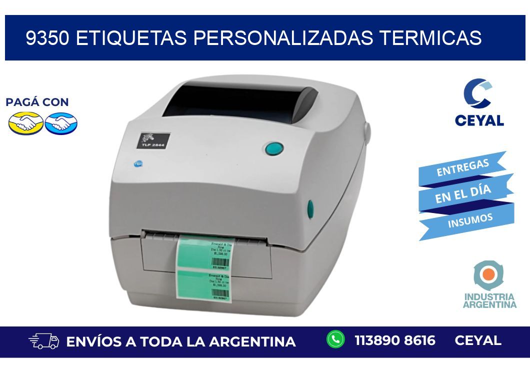 9350 Etiquetas personalizadas termicas