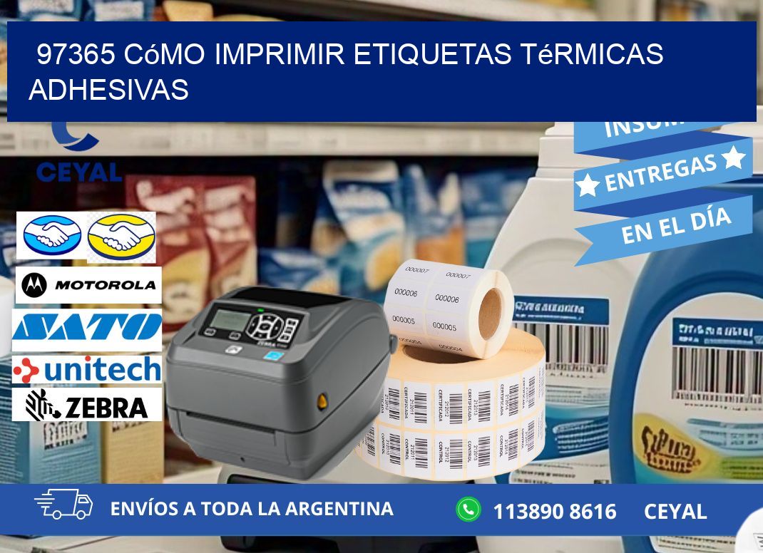 97365 cómo imprimir etiquetas térmicas adhesivas