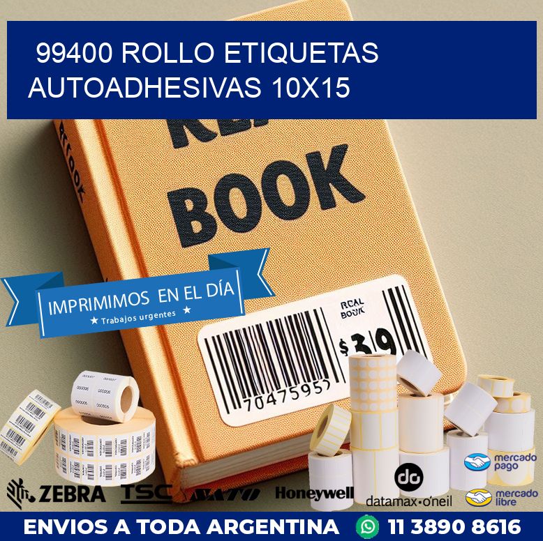99400 Rollo Etiquetas autoadhesivas 10x15