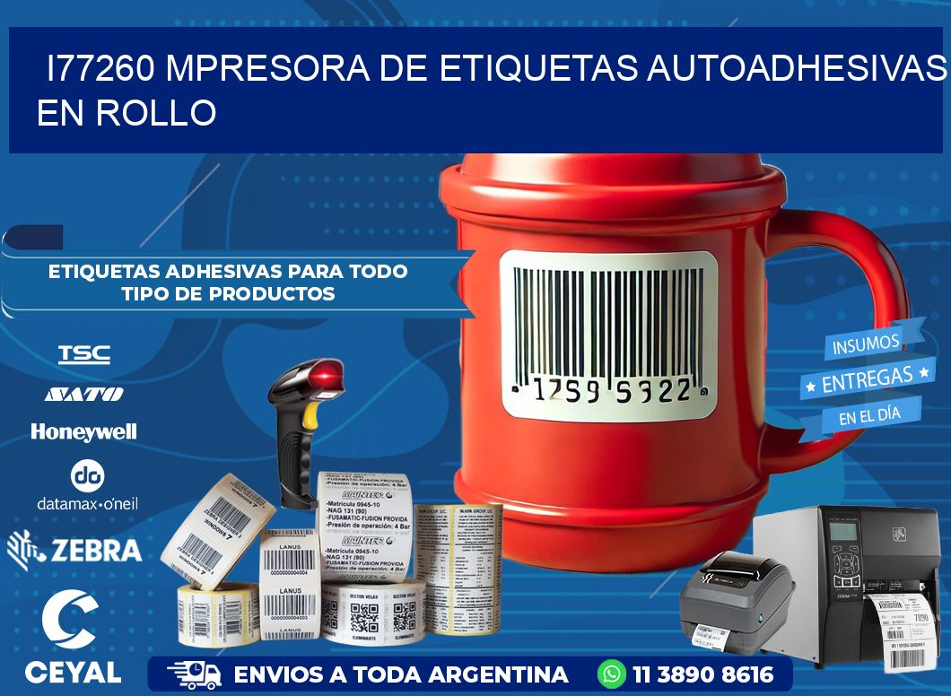 I77260 mpresora de etiquetas autoadhesivas en rollo