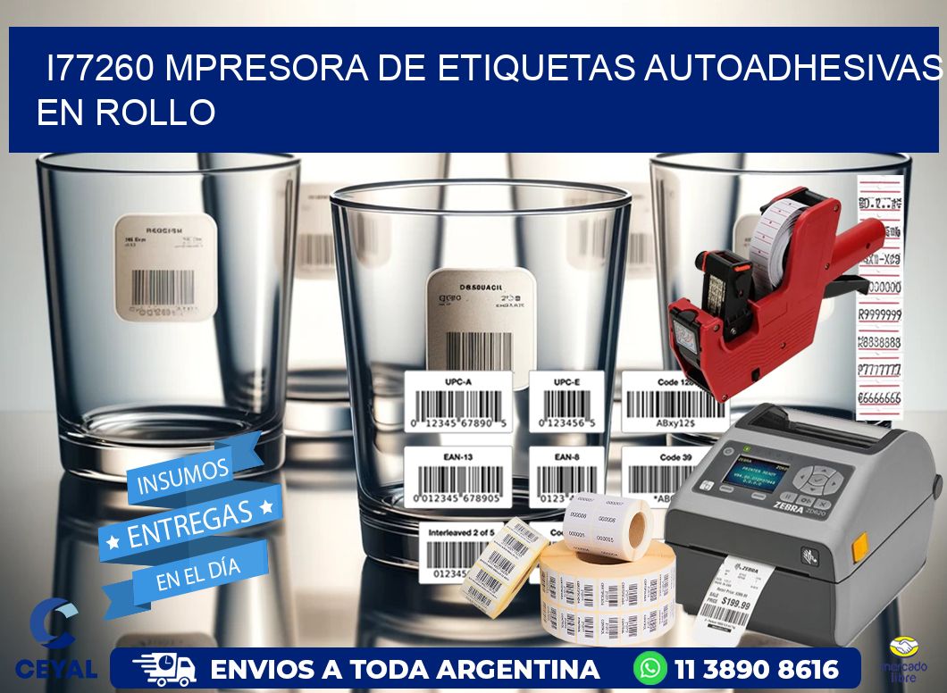 I77260 mpresora de etiquetas autoadhesivas en rollo