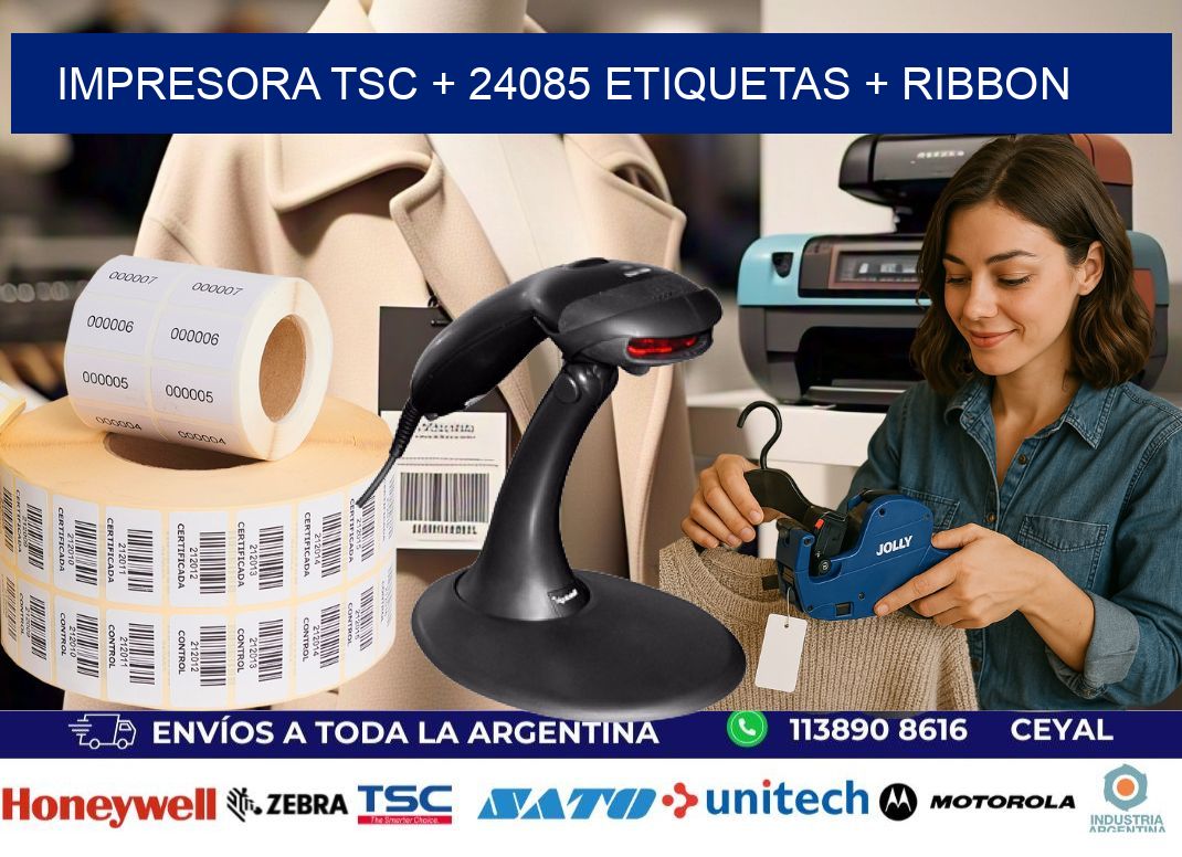 impresora TSC + 24085 etiquetas + ribbon