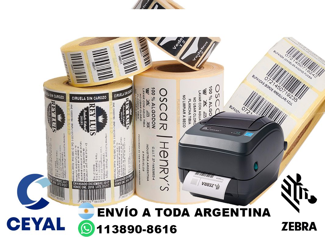 impresora TSC + 81510 etiquetas + ribbon