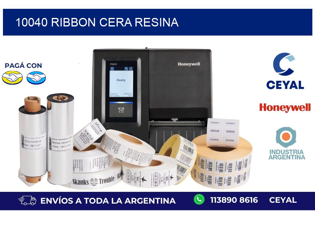 10040 ribbon cera resina