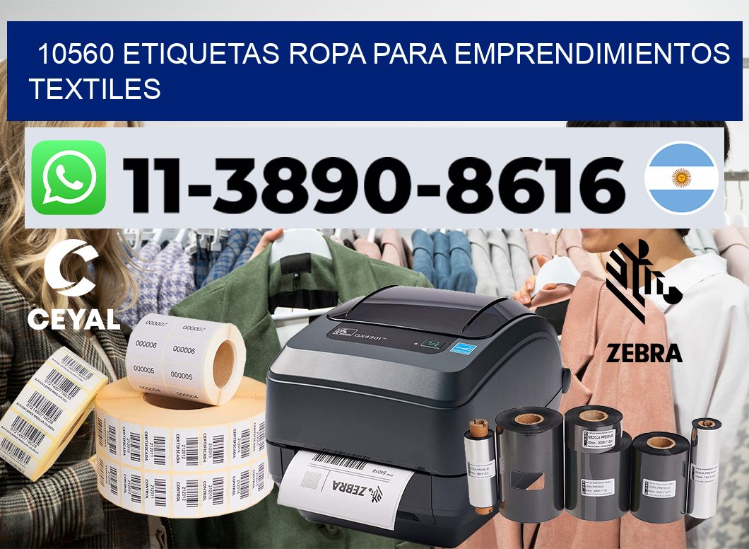 10560 Etiquetas ropa para emprendimientos textiles