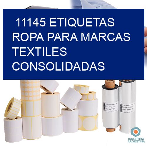 11145 Etiquetas ropa para marcas textiles consolidadas