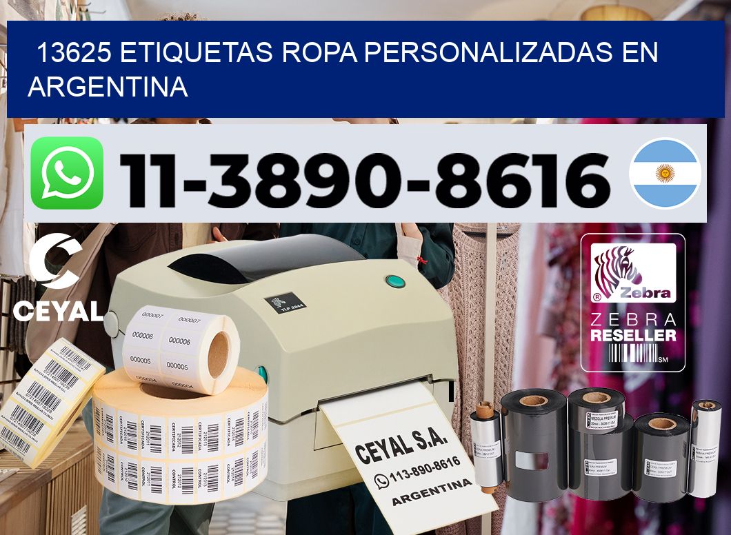 13625 Etiquetas ropa personalizadas en Argentina