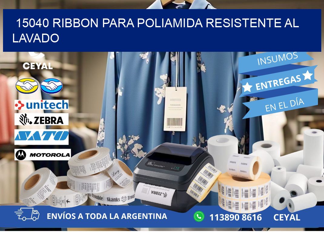 15040 ribbon para poliamida resistente al lavado